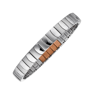 Bracelet souple Classix argent mat-brillant