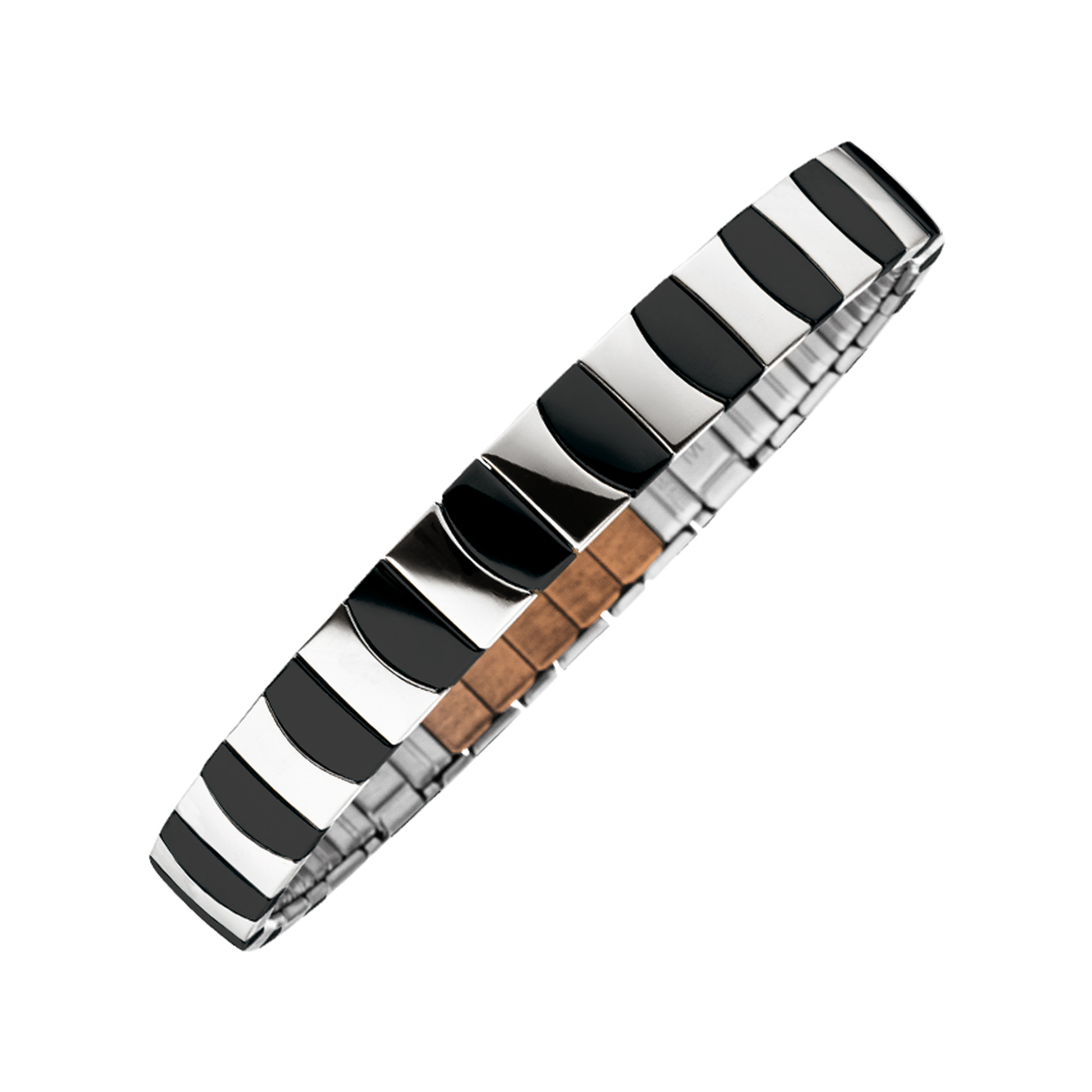 Flexi-Armband Classix silber Schwarz