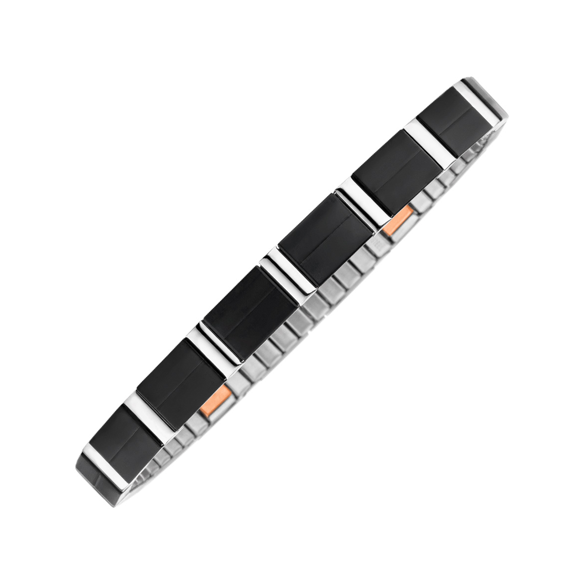 Flexi-Armband schwarz silber