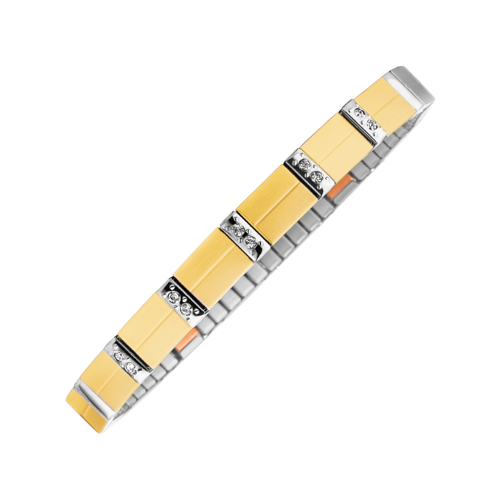 Flexi-Armband Kristalle gold