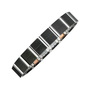 Flexi-Armband schwarz silber