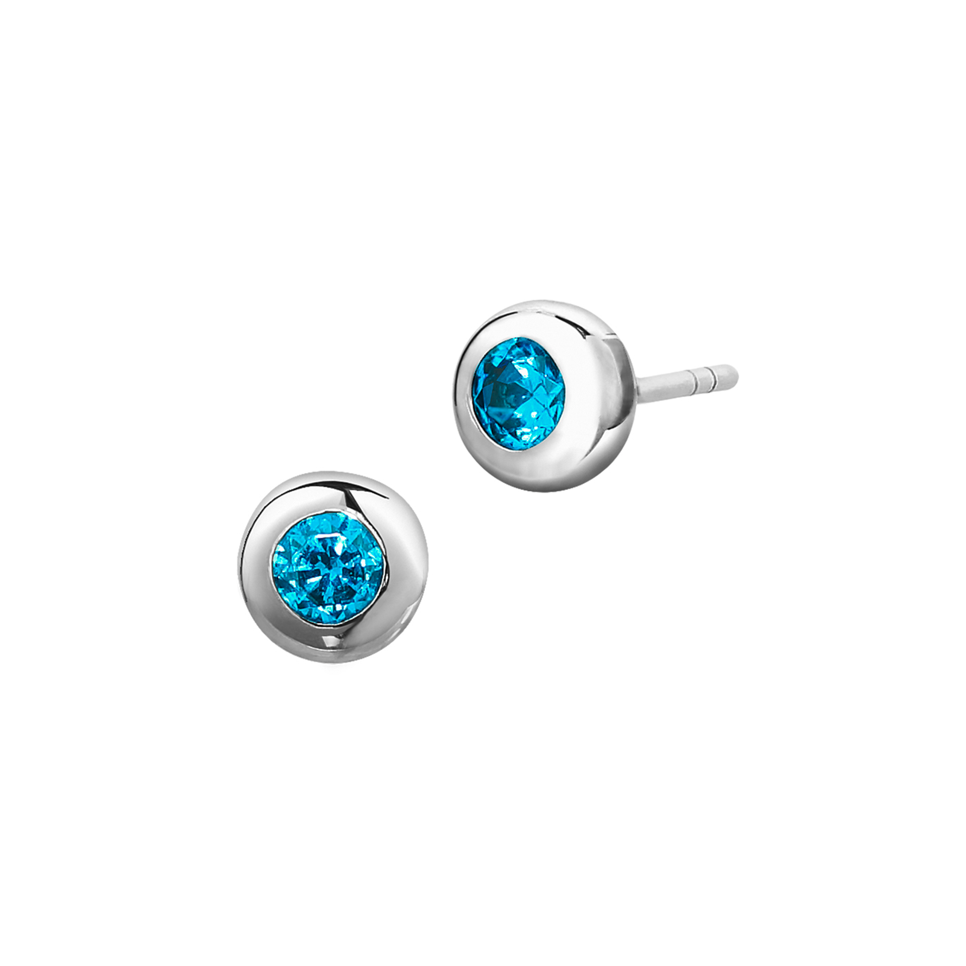Ohrstecker mit Kristallen türkis