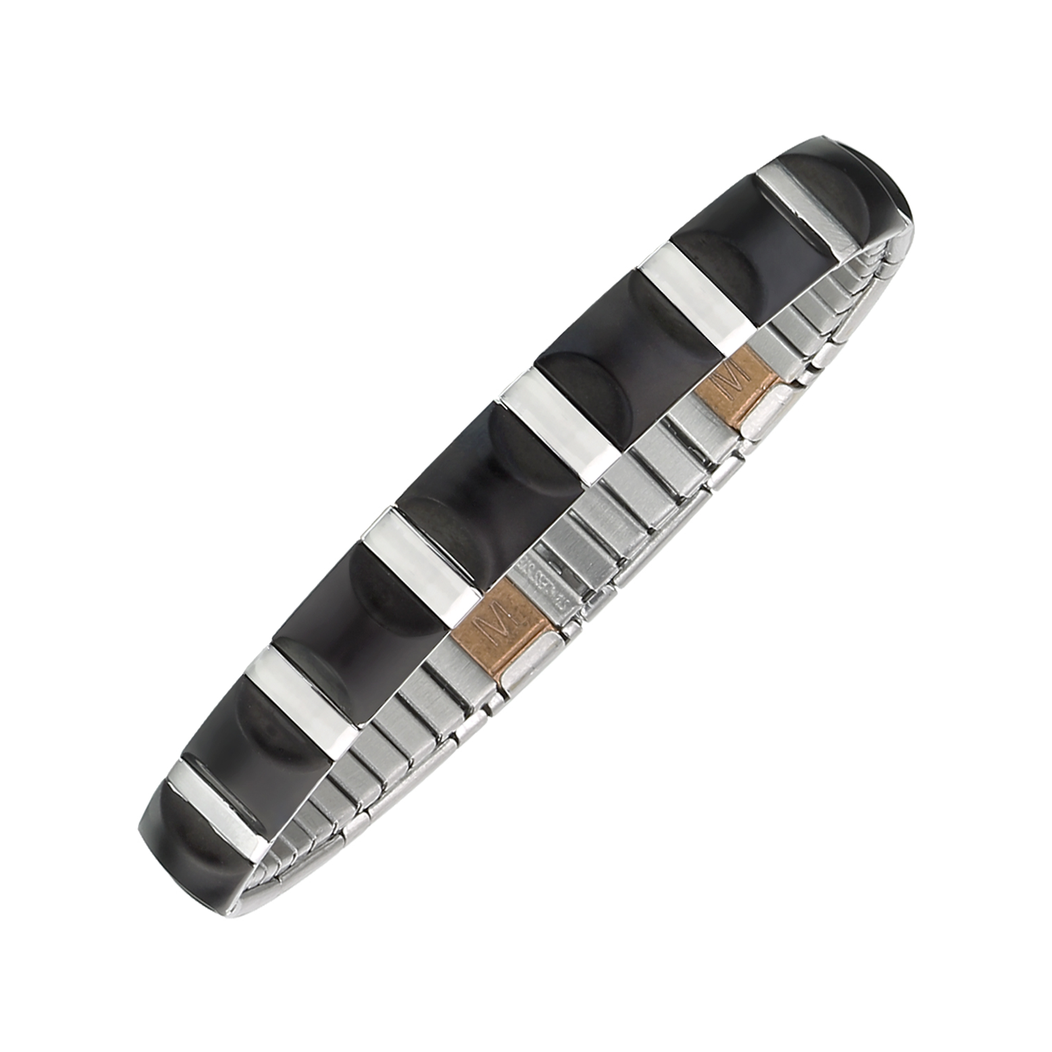 Flexi-Armband silber schwarz
