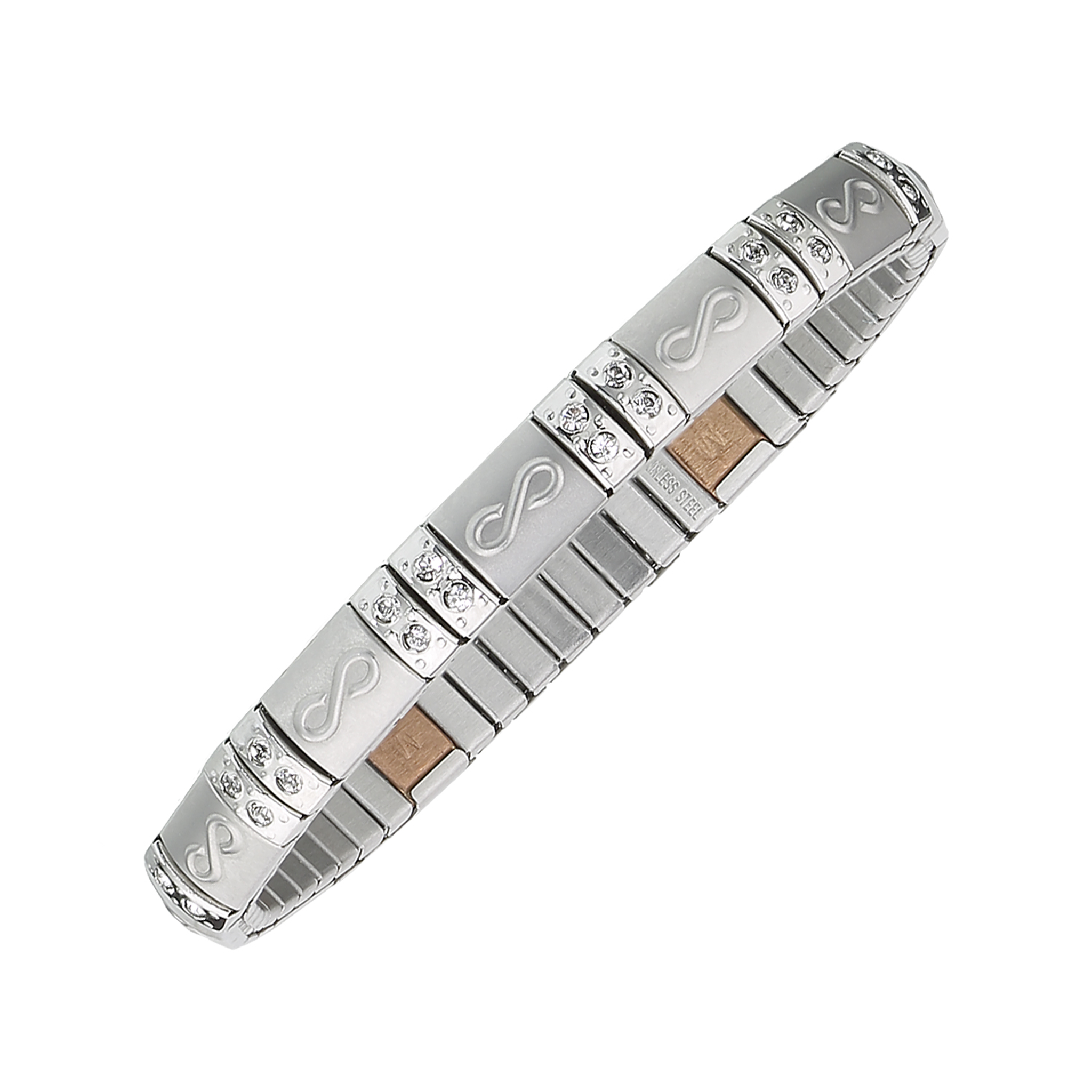 Flexi-Armband Infinity silber