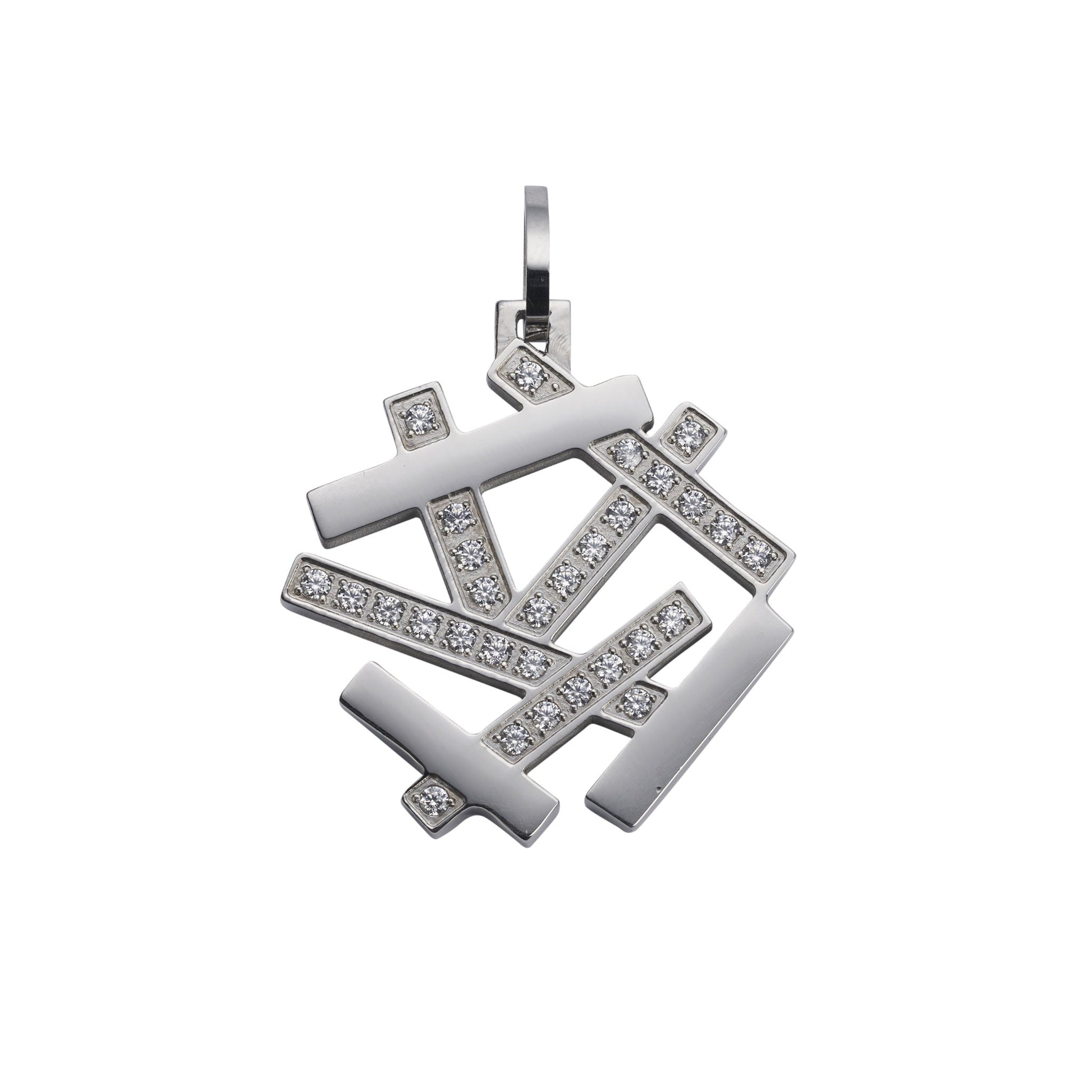 Anhänger Geometric Sparkle  Silber