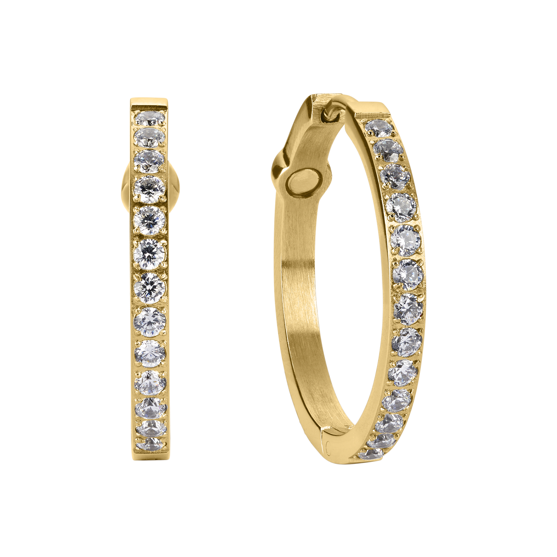 Hoop earrings gold