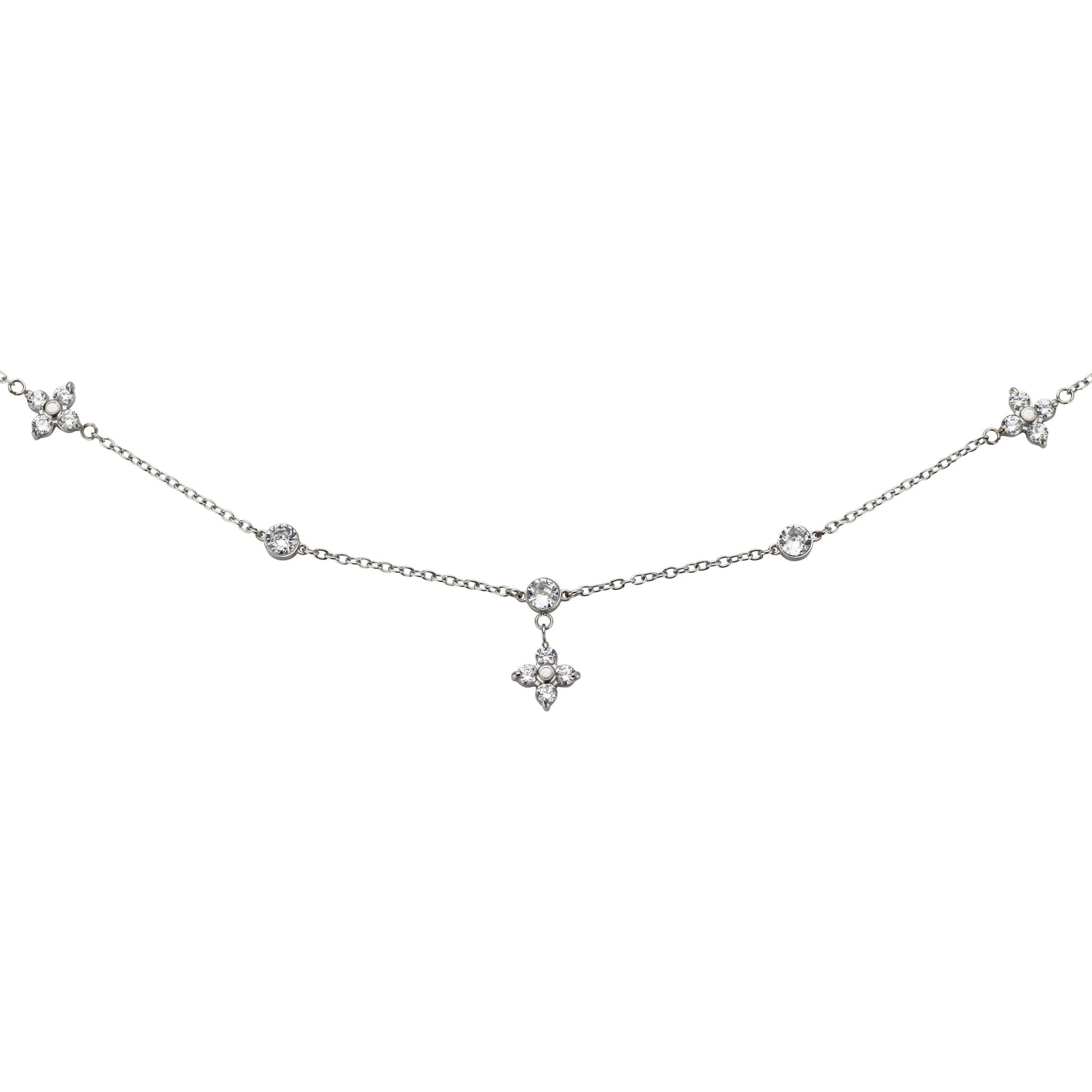 Magnetfußkette silber