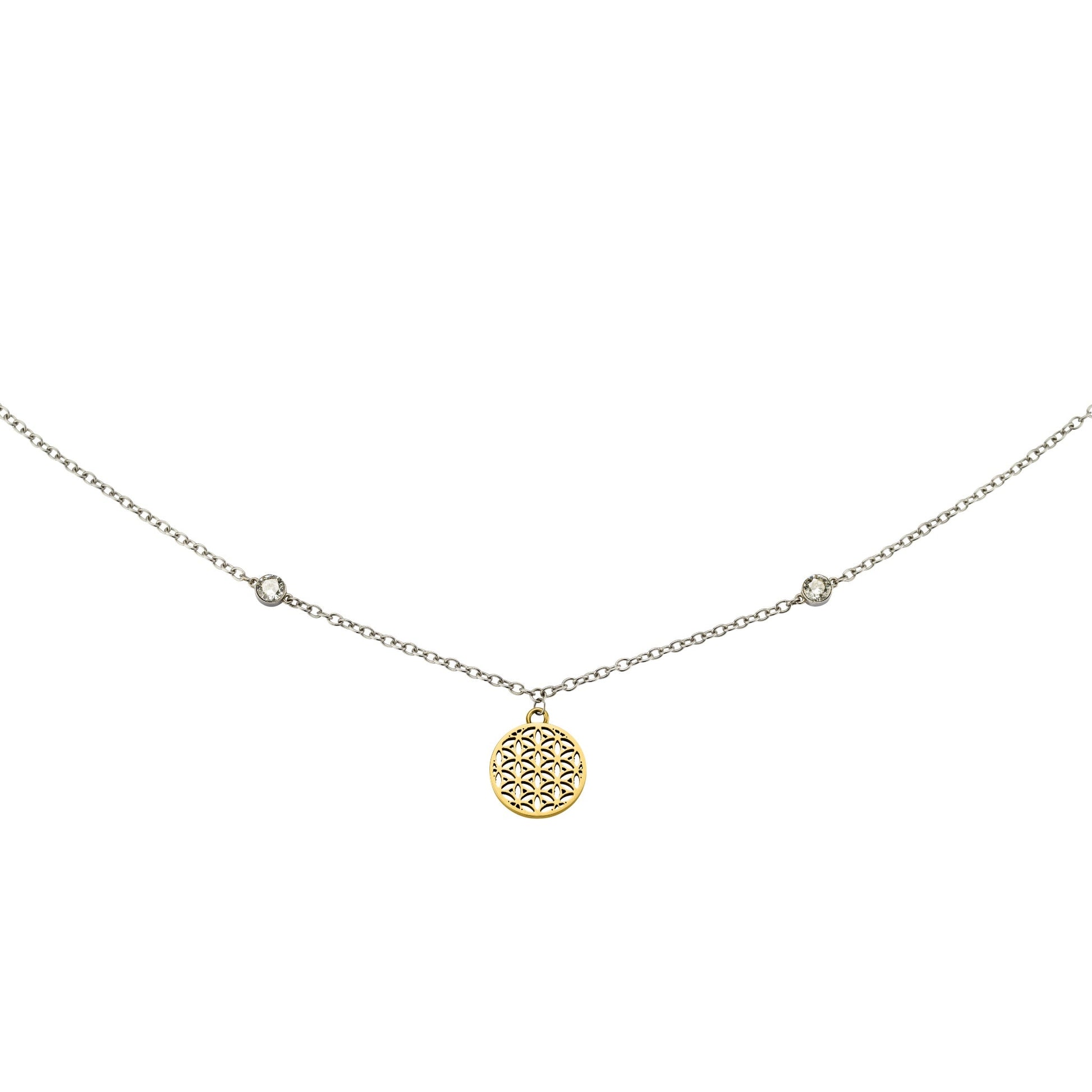 Flower of Life Fußkette – Bicolor Design
