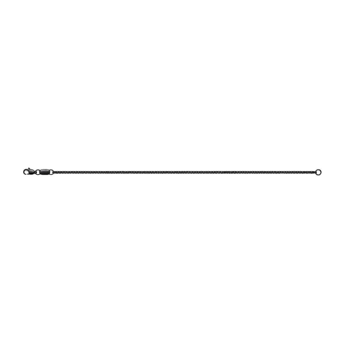 Herrenkette Schwarz, 55 cm