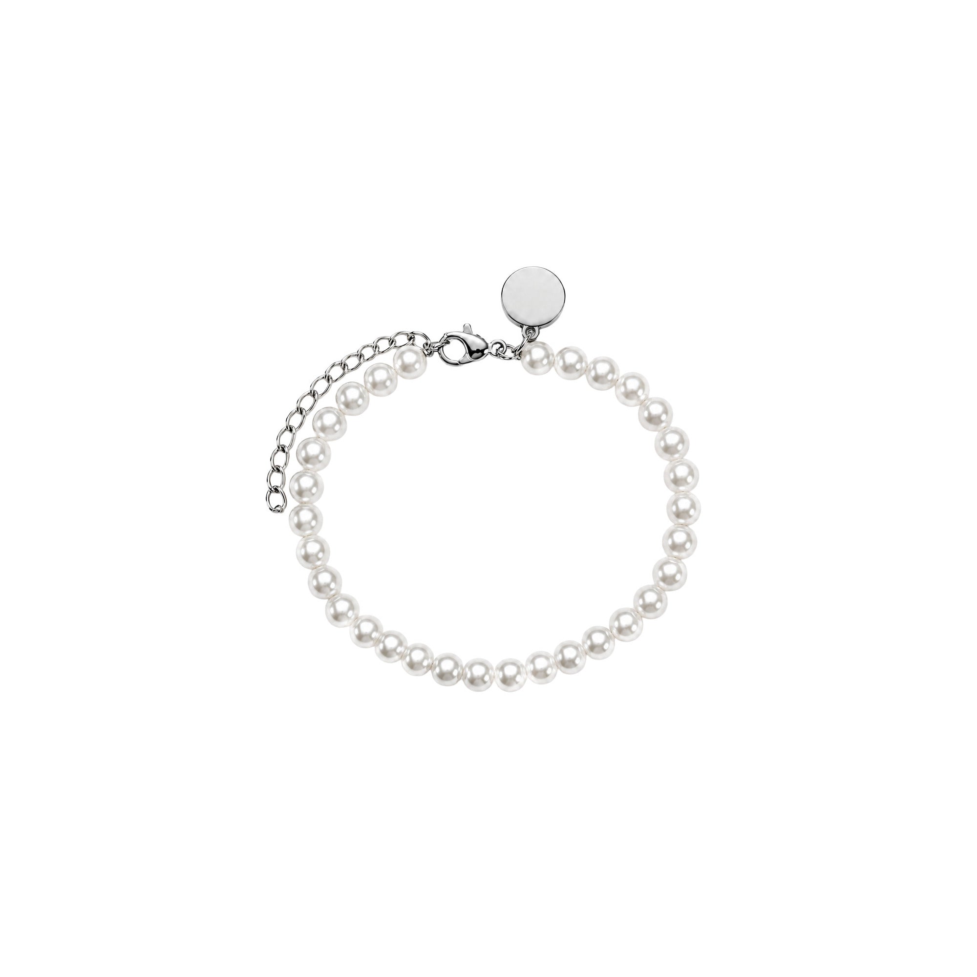 Perlenarmband Silber, Ø 5 mm
