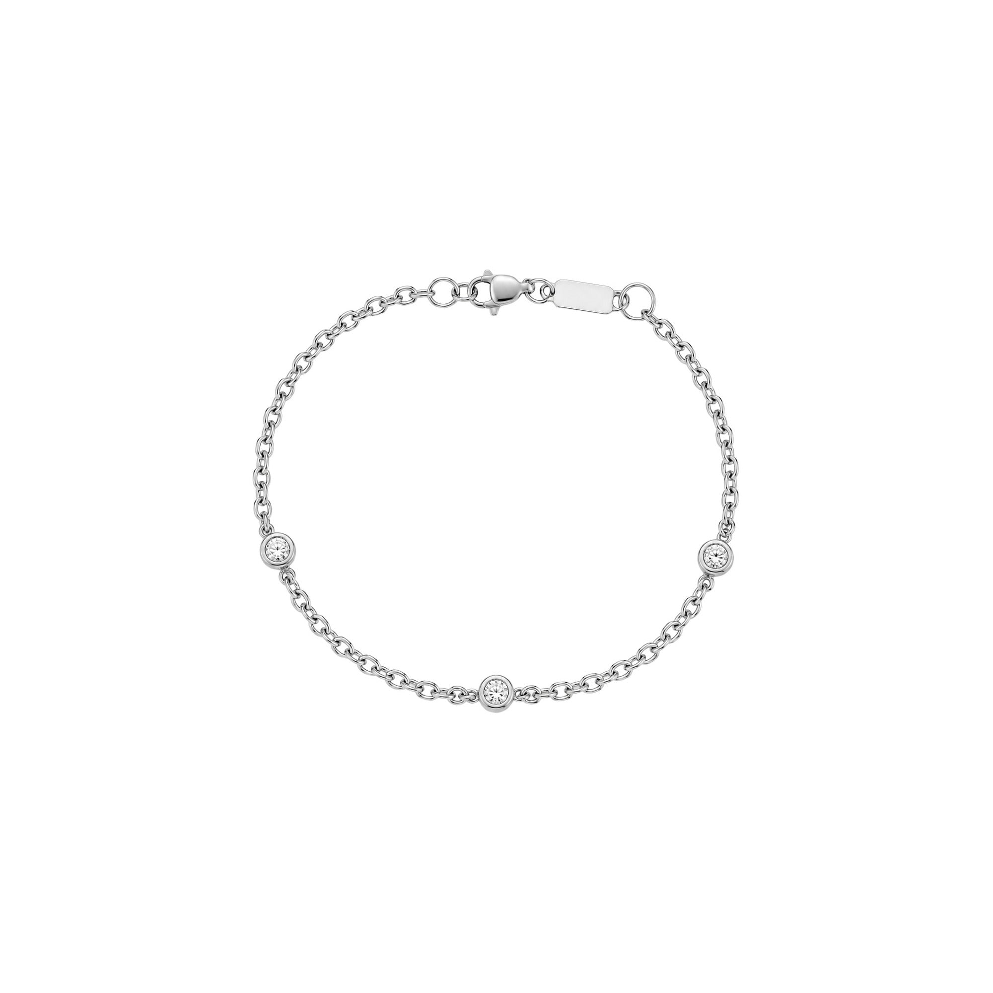 Armband mit Zirkonia, M bis XL