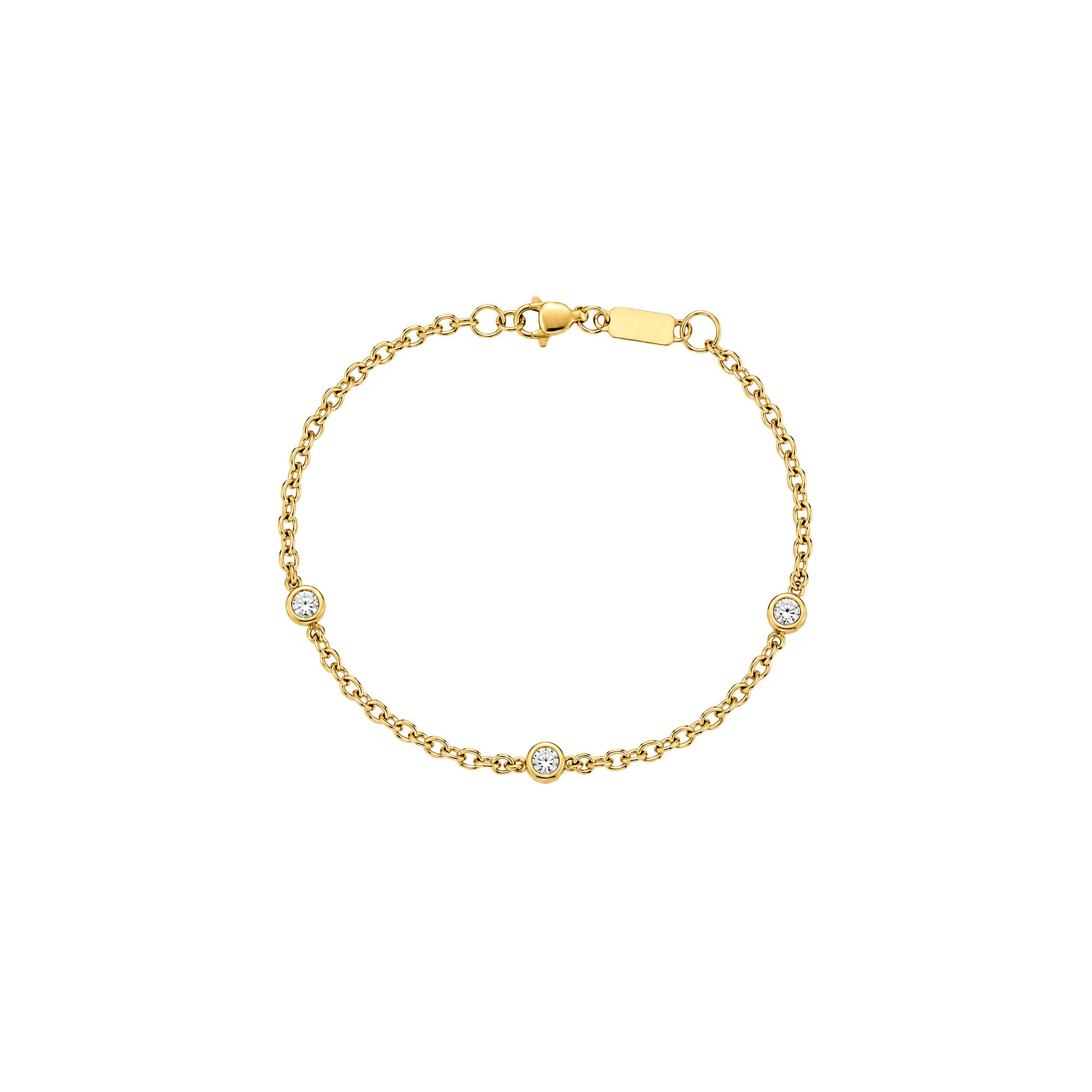 Armband mit Zirkonia, M bis XL